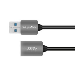 Cablu prelungitor USB 3.0 Kruger&Matz, 1 m, ambalat blister