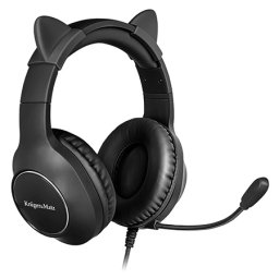Casti gaming pentru copii Kruger&Matz, negru, microfon, 3.5 mm/USB