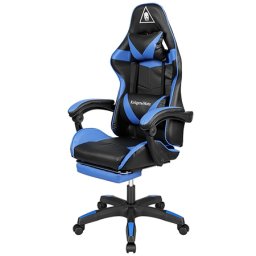 Scaun gaming Kruger&Matz GX-150 albastru-negru, spatar 145°