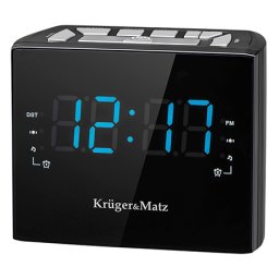 Radio cu ceas desteptator Kruger&Matz, FM, alarma dubla, afisaj LED