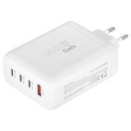 Incarcator de retea GaN 140W Kruger&Matz, PD 3.1 QC 3.0, 4 porturi