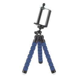 Trepied flexibil albastru Kruger & Matz pentru telefon si camera, cap 3D