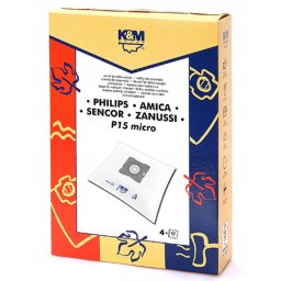 Saci aspirator micro P15 K&M, set 4 bucati, filtrare avansata