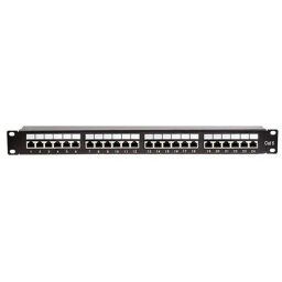 Patch panel 24 porturi UTP Cat5e 1U pentru rack 19" cu sertizare Krone/110 Emtex