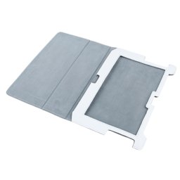 Husa alba din piele naturala pentru Samsung Galaxy Tab P5100, protectie eleganta