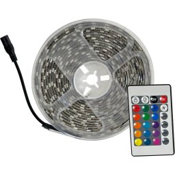 Banda LED RGB Strend Pro 5 m, 18W, IP65, cu telecomanda