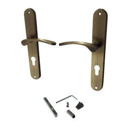 Set manere usa Violetta PZ 72 pe sild, finisaj bronz antichizat (stanga)