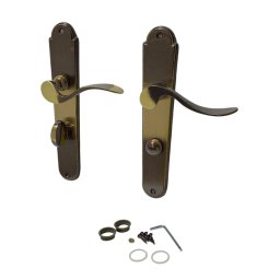 Set manere pentru usa WC Combi-L 08/072/0,6, finisaj bronz, stanga