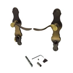 Set manere usa cu rozeta WC Löffel-L 08/090/06, finisaj bronz