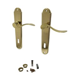Set manere usa cu silduri Combi-L BB 08/090, finisaj auriu, pentru cheie
