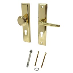 Set manere usa Aramis PZ 72 mm, finisaj alama, cu sild lung
