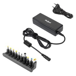 Alimentator universal pentru laptop Rebel 90W, 15–20V, 10 mufe incluse