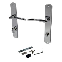 Set manere usa Verona WC, pe sild lung, crom lucios (stanga)
