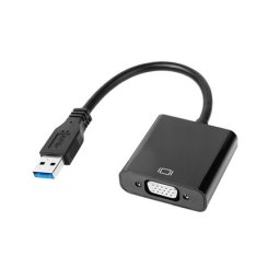Adaptor USB 3.0 la VGA pentru monitor/proiector, Plug & Play