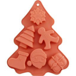 Forma din silicon MagicHome pentru copt, 6 modele, 22,2x18,5x2,5 cm