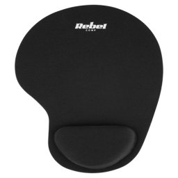 Mouse pad cu gel Rebel cu suport pentru încheietura, 207 x 240 mm