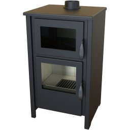 Soba pe lemne Thalia Luna C 9,7 kW, 93 cm, design modern