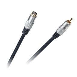 Cablu adaptor RCA tata – SVHS (S-Video) HQ, 0,2 m, ecranat