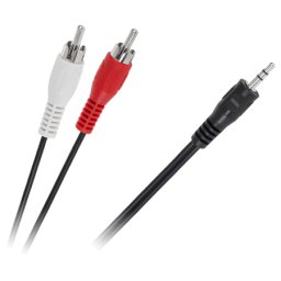 Cablu audio jack 3.5 mm tata la 2x RCA tata, 15 m, pentru boxe si amplificator