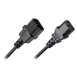 Cablu de alimentare PC–monitor 0,5 m Cabletech, conector IEC C13 la C14