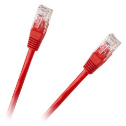 Patchcord UTP CCA rosu 0,5 m pentru conexiuni rapide de retea