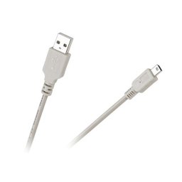 Cablu USB la Mini USB, 2 m, alb – transfer date si încarcare