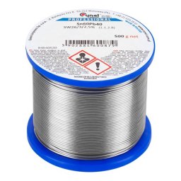 Fludor Cynel Sn60Pb40 1 mm, rola 500 g pentru lipituri precise