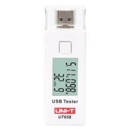 Tester USB Uni-T UT658 pentru masurare tensiune, curent si capacitate mAh