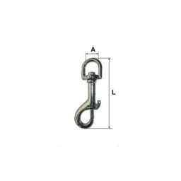 Carabina breloc cu arc si inel rotativ, 11 x 67 mm, prindere rapida