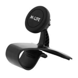 Suport magnetic auto M-Life pentru bord, universal, cu 2 placute metalice