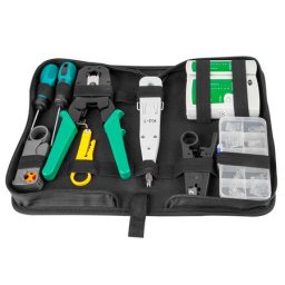 Trusa scule retelistica 10 piese pentru sertizare RJ45, RJ11, RJ12