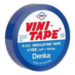 Banda izolatoare PVC albastra 0,15 mm, 19 mm x 10 yd (9,14 m) Vini