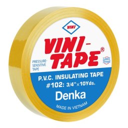 Banda izolatoare PVC galbena Vini Tape 0,15 mm, 19 mm x 10 yd (9,14 m)