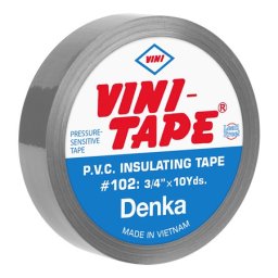 Banda izolatoare PVC gri Vini Tape 0,15 mm, 19 mm x 10 yarzi (9,14 m)