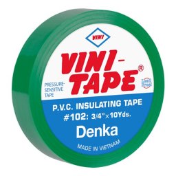 Banda izolatoare PVC verde 19 mm x 10 yds (0,15 mm) Vini Tape