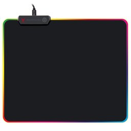 Mouse pad gaming Varr cu iluminare RGB, 300 x 250 mm, baza cauciuc