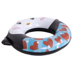 Colac gonflabil pentru piscina, model pinguin SunClub, diametru 60 cm