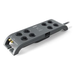 Prelungitor Philips cu protectie la supratensiune, 8 prize Schuko, cablu 3 m