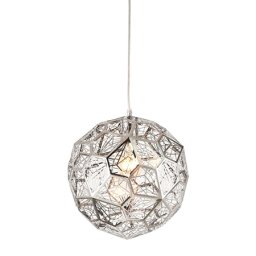 Lampa suspendata E27 crom Platinet, design modern, cablu 120 cm