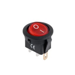 Intrerupator îngropat 12V rosu IRS101, 20A, tip basculant (set 25 buc)