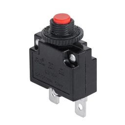Intrerupator protectie termica cu resetare 10A, 230V, buton rosu