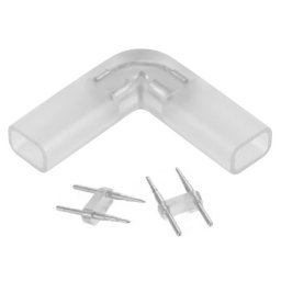Conector L pentru banda LED flexibila 8 mm, îmbinare la 90°