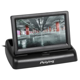 Monitor auto TFT 4.3" Peiying, 2 intrari video, PAL/NTSC, alimentare 9–32V