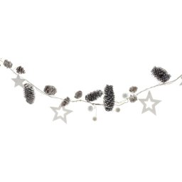 Ghirlanda decorativa alba Retlux cu 30 LED, lumina alb cald, pe baterii
