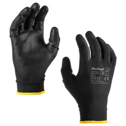 Manusi de lucru cu poliuretan, marimea 8 (M), set 12 bucati Rebel