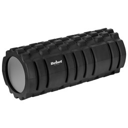 Rola de masaj din spuma EVA Rebel Active, 33 cm, negru, pentru recuperare