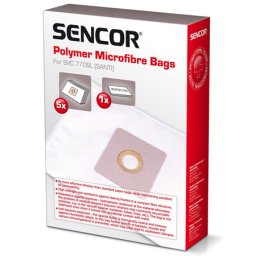 Set 5 saci din microfibra pentru aspirator Sencor SVC 770, cu microfiltru