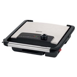 Gratar electric de contact Sencor 2000W, placi antiaderente si termostat 3 trepte