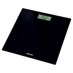 Cantar digital de persoane Sencor cu sticla securizata, 150 kg, negru