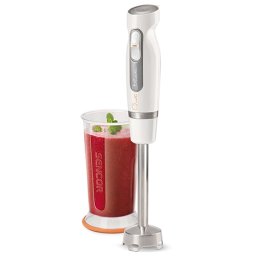 Blender de mana Sencor 800W, 2 viteze, lame inox, alb, cana 700 ml